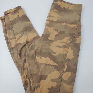 6 Lululemon Align High-Rise Pant with Pockets 25"Heritage 365 Camo Beige Multi